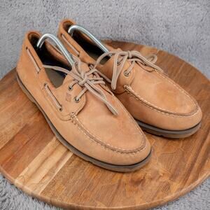 Mens Sperry Sahara Tan 2-Eye Leather Size 11 M 61626